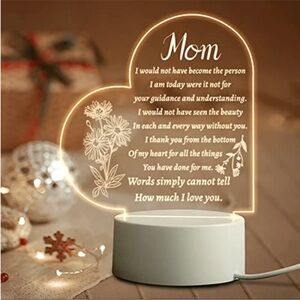 Mother’s Day gift 1pc Acrylic NightLamp Night Light Gifts For holiday